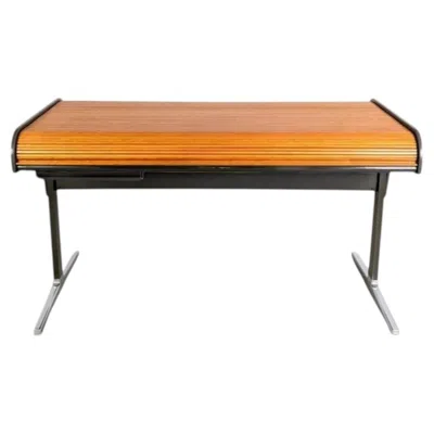 Pre-owned Herman Miller Rolltop Schreibtisch Action Office George Nelson In Brown