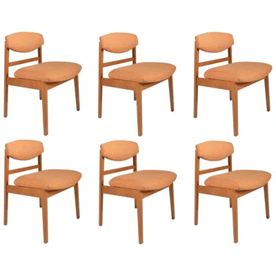 Pre-owned Herman Miller Set Of Six George Nelson For  Walnut Dining Chairs In Brown