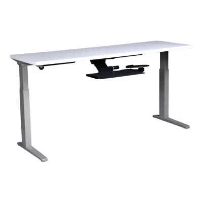 Pre-owned Herman Miller Sit-to-stand Desk, Electric Adjustable, 70" Long, 2018 In Brown