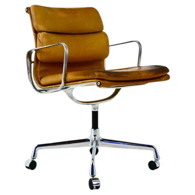 Pre-owned Herman Miller Soft Pad Chair By Charles & Ray Eames For , 1970s In Brown
