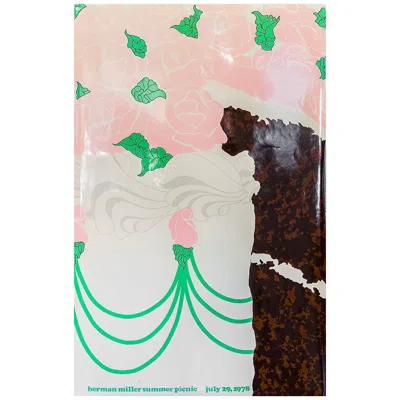Pre-owned Herman Miller Summer Picnic Chocolate Cake Poster By Stephen Frykholm In Brown