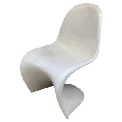 Pre-owned Herman Miller Verner Panton "panton Chair"original Ed.  In Enamelled Fiberglass In Gray