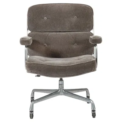 Pre-owned Herman Miller Vintage Eames Time Life Gray Velvet Office Chair  1978