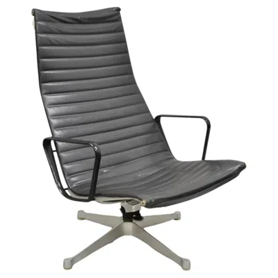 Pre-owned Herman Miller Vintage  Charles And Ray Eames Design Swivel Aluminum Group Chair In Gray