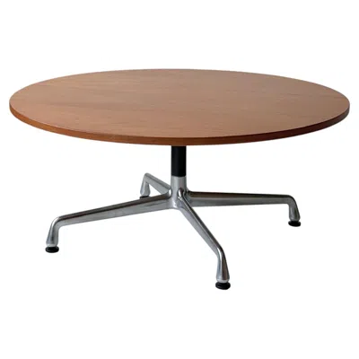 Pre-owned Herman Miller Walnut Aluminum Group Coffee Table By Charles & Ray Eames For  In Brown