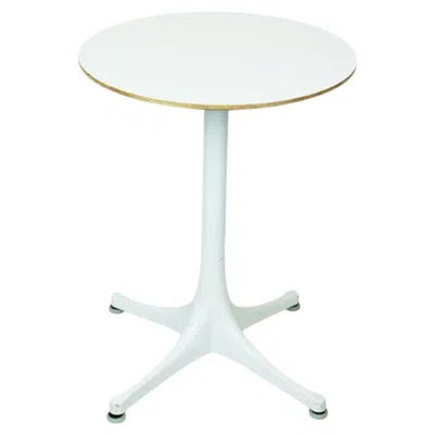 Pre-owned Herman Miller White George Nelson Pedestal Coffee Side Table For , Usa, 1960s