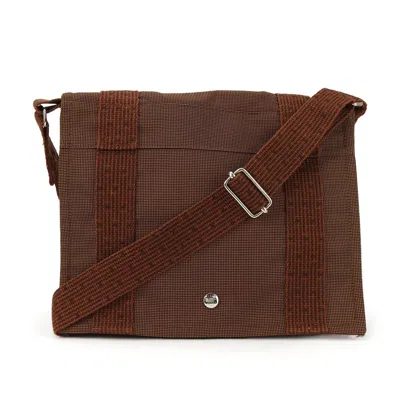 Hermes Hermès -- Brown Canvas Shoulder Bag ()