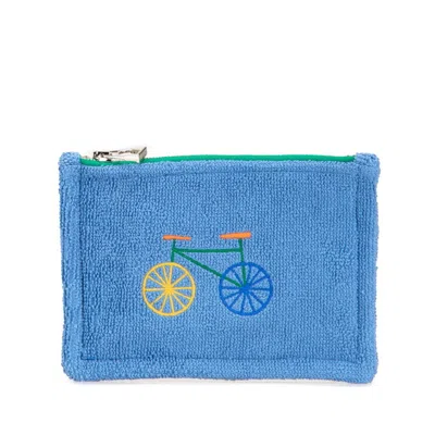 Pre-owned Hermes - Fabric Clutch Bag () In Blue