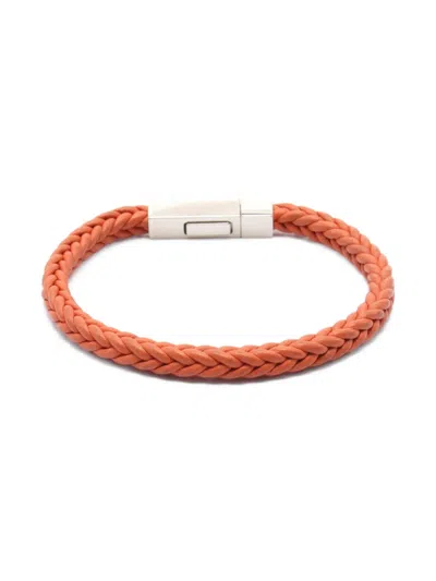 Pre-owned Hermes 00s Knitting-square Leather Bracelet