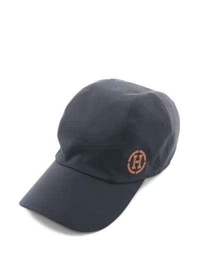 Pre-owned Hermes 00s Logo Cap In Black