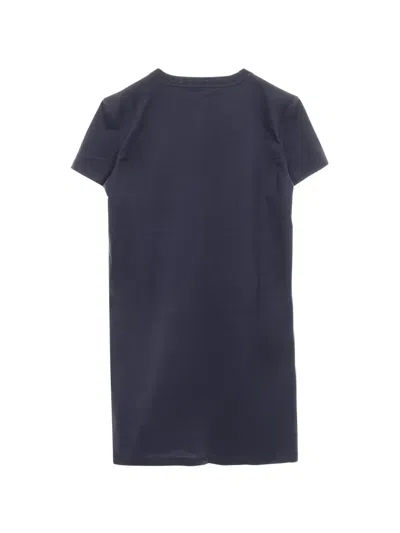 Pre-owned Hermes 00screw-neck T-shirt Dress In Blue