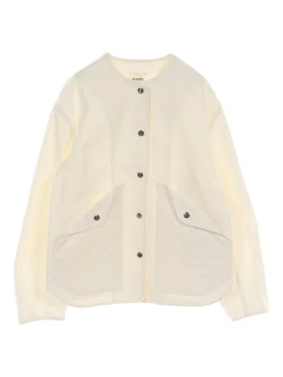 Pre-owned Hermes 10's Equestrian-detail Jacket In Neutrals