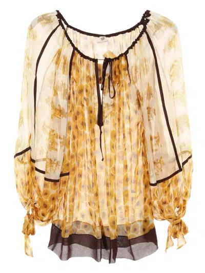 Pre-owned Hermes 10's Silk Blouse