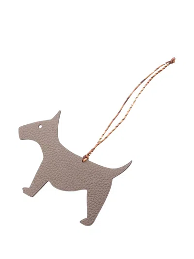 Pre-owned Hermes 10s Dog-shape Charm In Pink