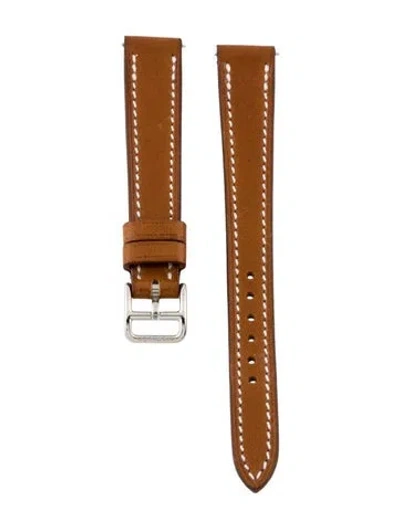 Pre-owned Hermes 13mm Watch Strap In Brown