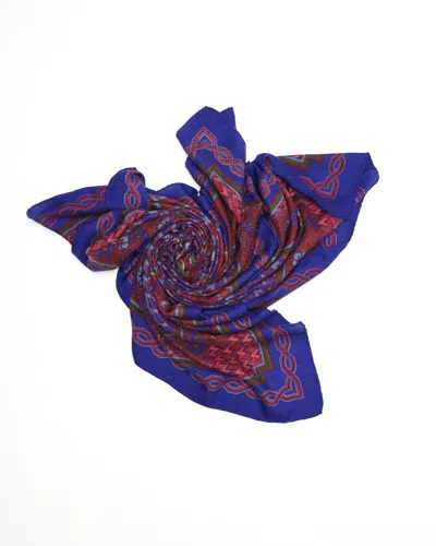 Pre-owned Hermes Hermès 140 Cashmere Silk Scarf In Multi