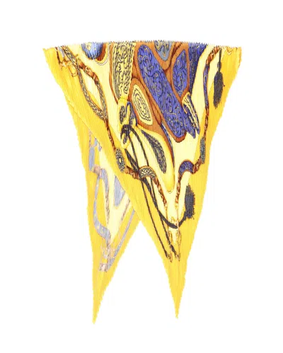 Hermes Hermès 140 Pleated Silk Scarf In Multi
