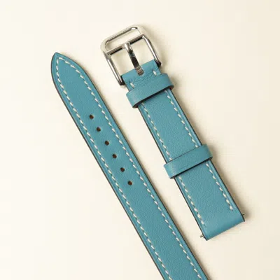 Pre-owned Hermes Hermès 14mm Leather Double Tour Watch Strap