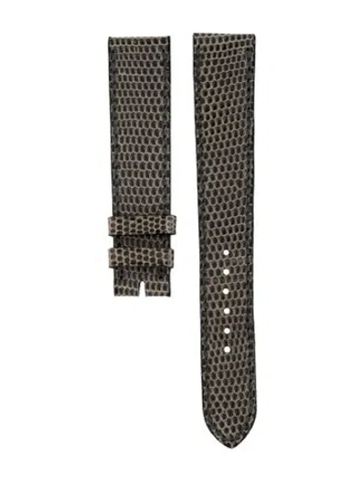 Pre-owned Hermes 16mm Watch Strap In Grey