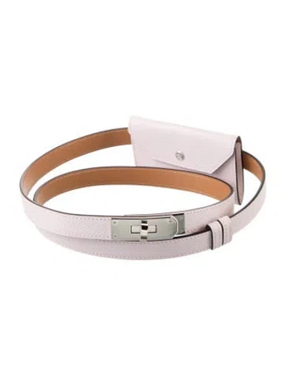 Pre-owned Hermes 18 Mm 2023 Kelly Belt In Pink