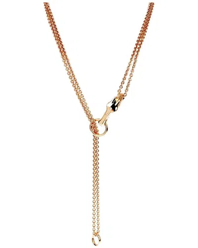 Hermes Hermès 18k 0.21 Ct. Tw. Diamond Galop Necklace (authentic Pre-loved) In Gold