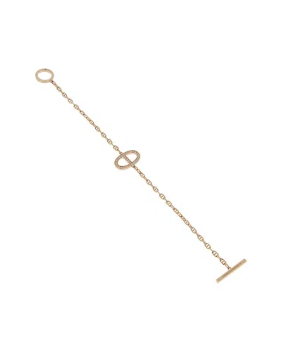 Pre-owned Hermes Hermès 18k 0.50 Ct. Tw. Diamond Bracelet (authentic Pre-loved) In Red