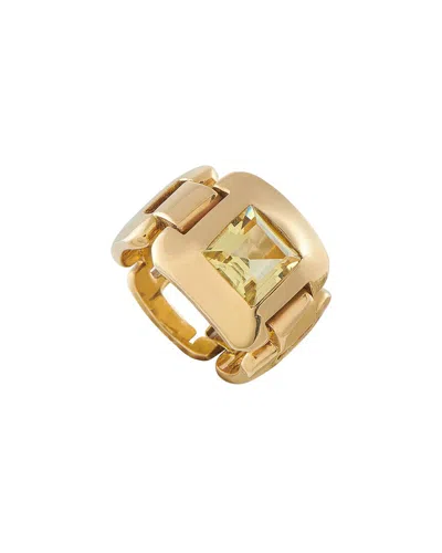 Pre-owned Hermes Hermès 18k Citrine Ring (authentic Pre-loved)