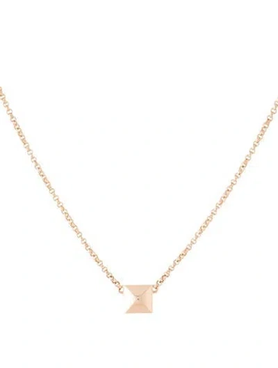 Pre-owned Hermes 18k Clou D'h Pendant Necklace, Small Model, 15.75" In Multi
