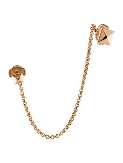 Pre-owned Hermes 18k Clou D'h Single Left Ear Cuff In Multi