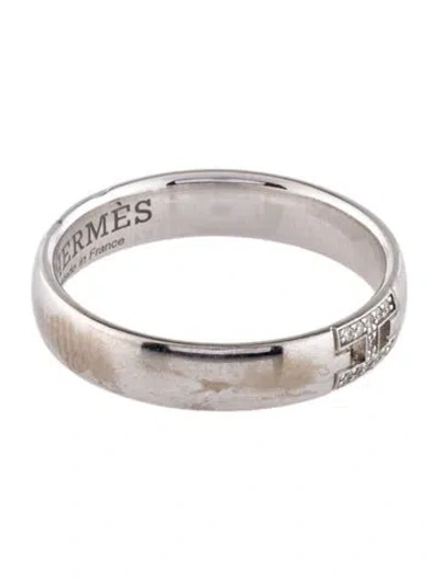 Pre-owned Hermes 18k Diamond Ever Herakles Ring In Multi