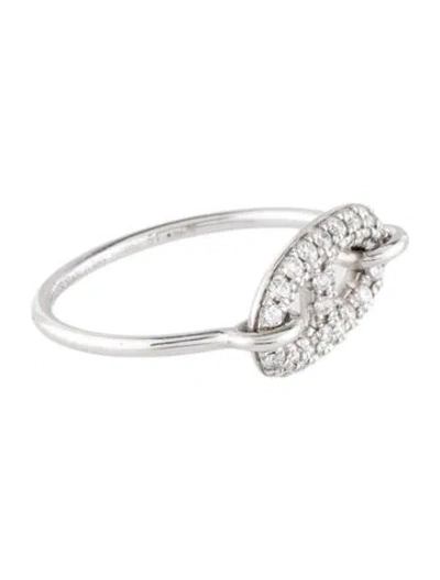 Pre-owned Hermes 18k Diamond Farandole Ring In Multi
