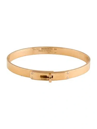 Pre-owned Hermes 18k Diamond Kelly Bracelet, Small Model, 6" In Multi