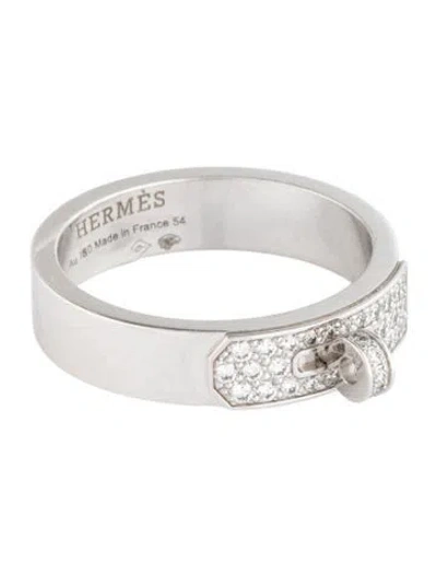 Pre-owned Hermes 18k Diamond Kelly Ring In Multicolor