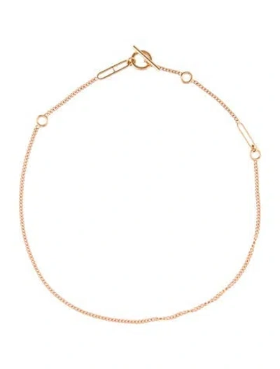Pre-owned Hermes 18k Echappée Necklace, 16.5" In Multi