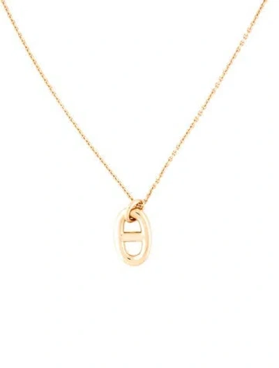 Pre-owned Hermes 18k Farandole Pendant Necklace, Small Model, 16" In Multi