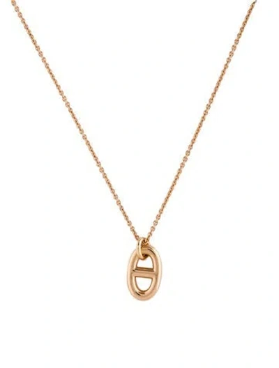 Pre-owned Hermes 18k Farandole Pendant Necklace, Small Model, 16.5" In Multi