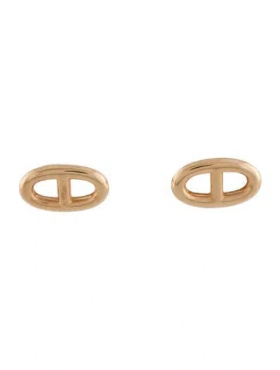 Pre-owned Hermes 18k Farandole Stud Earrings, Very Small Model In Multi