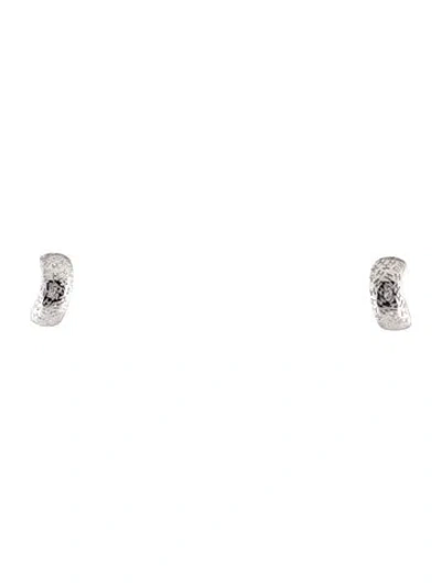Pre-owned Hermes 18k Graffiti Huggie Earrings In Multi