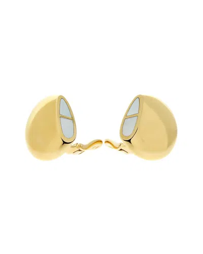 Pre-owned Hermes Hermès 18k Pearl Clip-on Earrings (authentic Pre-loved)