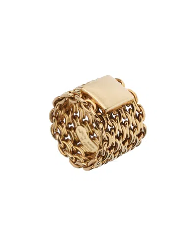 Pre-owned Hermes Hermès 18k Ring (authentic Pre-loved) In Red