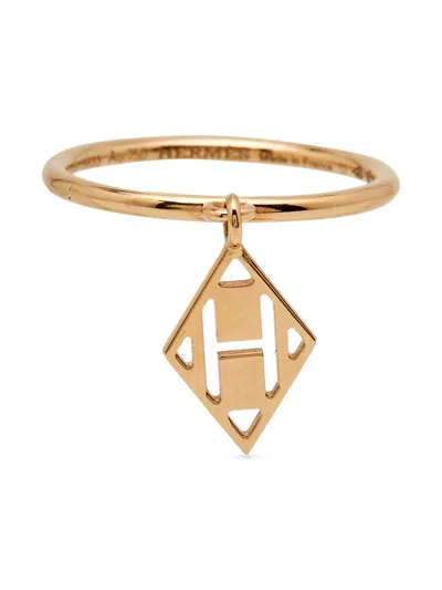 Pre-owned Hermes 18k玫瑰金 Gambade H 戒指（典藏款） In Pink