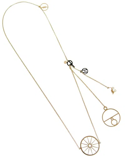 Pre-owned Hermes Long Rose Gold Chain Necklace