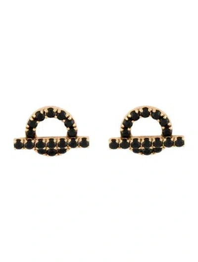 Pre-owned Hermes 18k Spinel Finesse Earrings In Multi