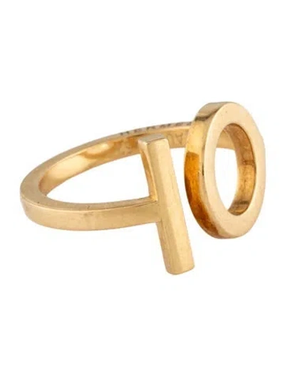 Pre-owned Hermes 18k Vintage Filet D'or, Horse Bit Ring In Multicolor