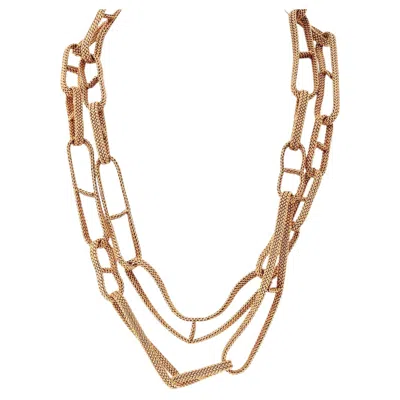 Pre-owned Hermes Hermès 18k Yellow Gold Chaine D'ancre Extra Large Link Chain Necklace