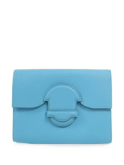 Hermes 1938-19 Leather Wallet Clutch In Red