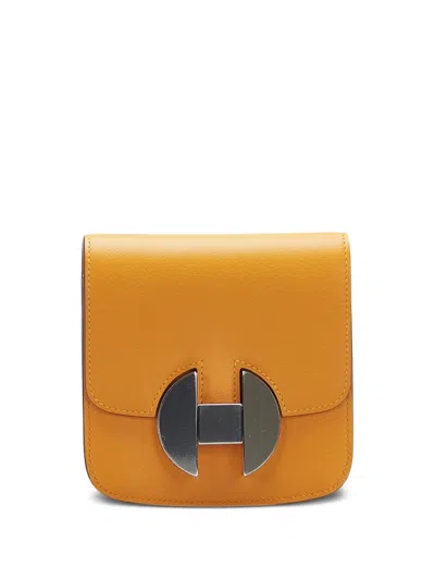 Pre-owned Hermes 1947  2002 Wallet In Orange