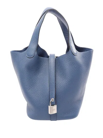 Pre-owned Hermes 1951 Clemence Picotin Lock 18 Handbag