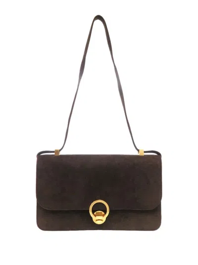 Pre-owned Hermes 1974 Doblis Ring Shoulder Bag In Brown