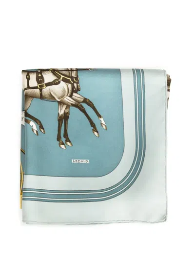 Pre-owned Hermes 1976 Coach And Saddle Scarf
